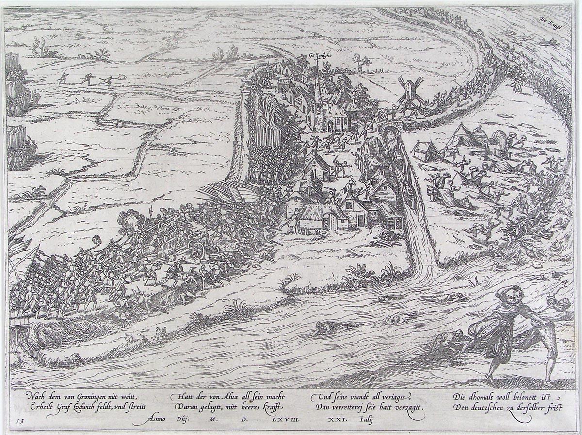 The Battle of Jemmingen, 21st of July, 1568. Etching. Rotterdam, Museum Boijmans Van Beuningen 